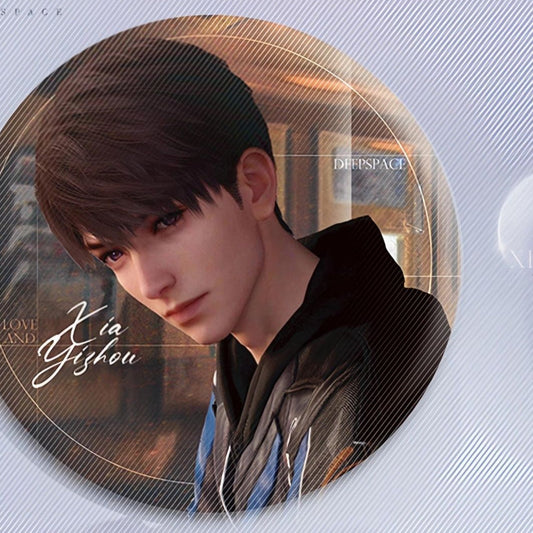 58mm Love & Deep Space Caleb Pilot Badge -  Round Design