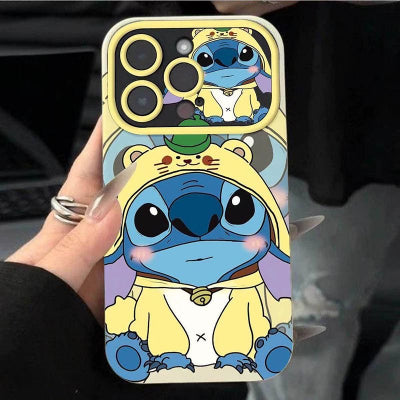 Stitch in Pajamas Soft Silicone Shockproof iPhone Case