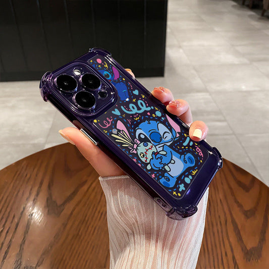 Seated Stitch Shockproof Airbag Case for iPhone 16 / 15 / 14 Pro Max / 13 / 12