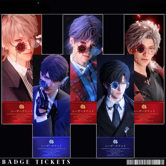 Love and Deepspace Rose Eyeglasses Series Laser Tickets Sylus/Xavier/Zyan/Rafayel