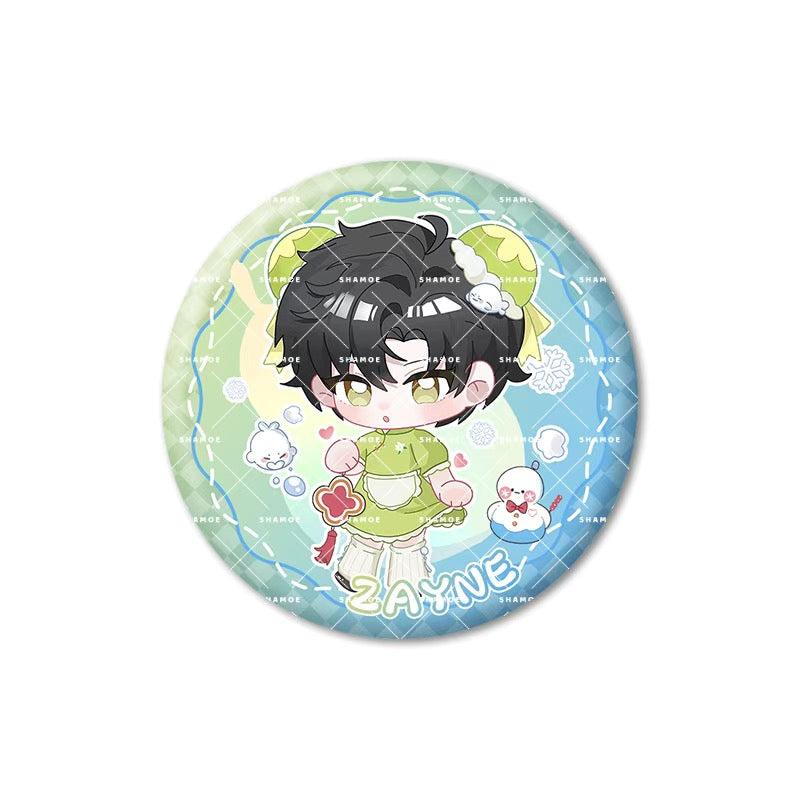 Love and Deepspace Chinese Maiden Series Badge Sylus/Xavier/Rafayel/Zayn