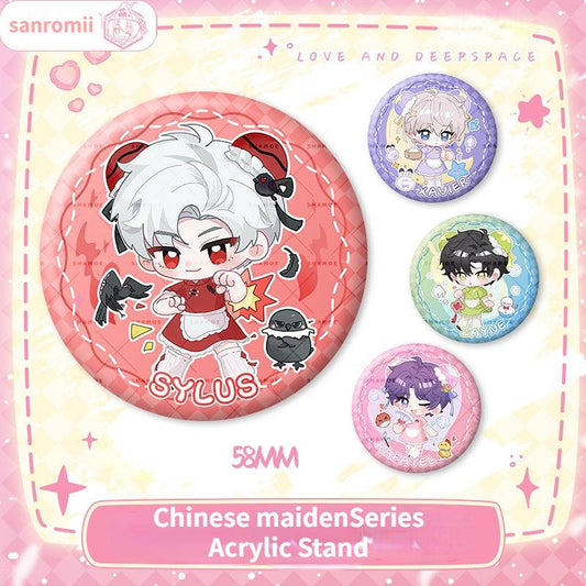 Love and Deepspace Chinese Maiden Series Badge Sylus/Xavier/Rafayel/Zayn