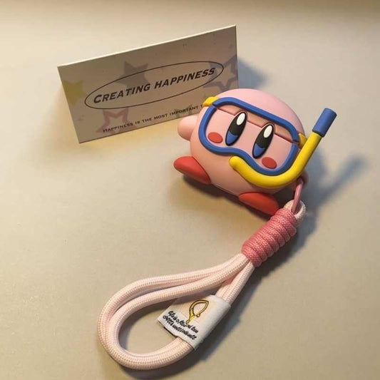 Diver Kirby AirPods Case for AirPods 1/2/3/4/Pro – Waterproof & Cute Design