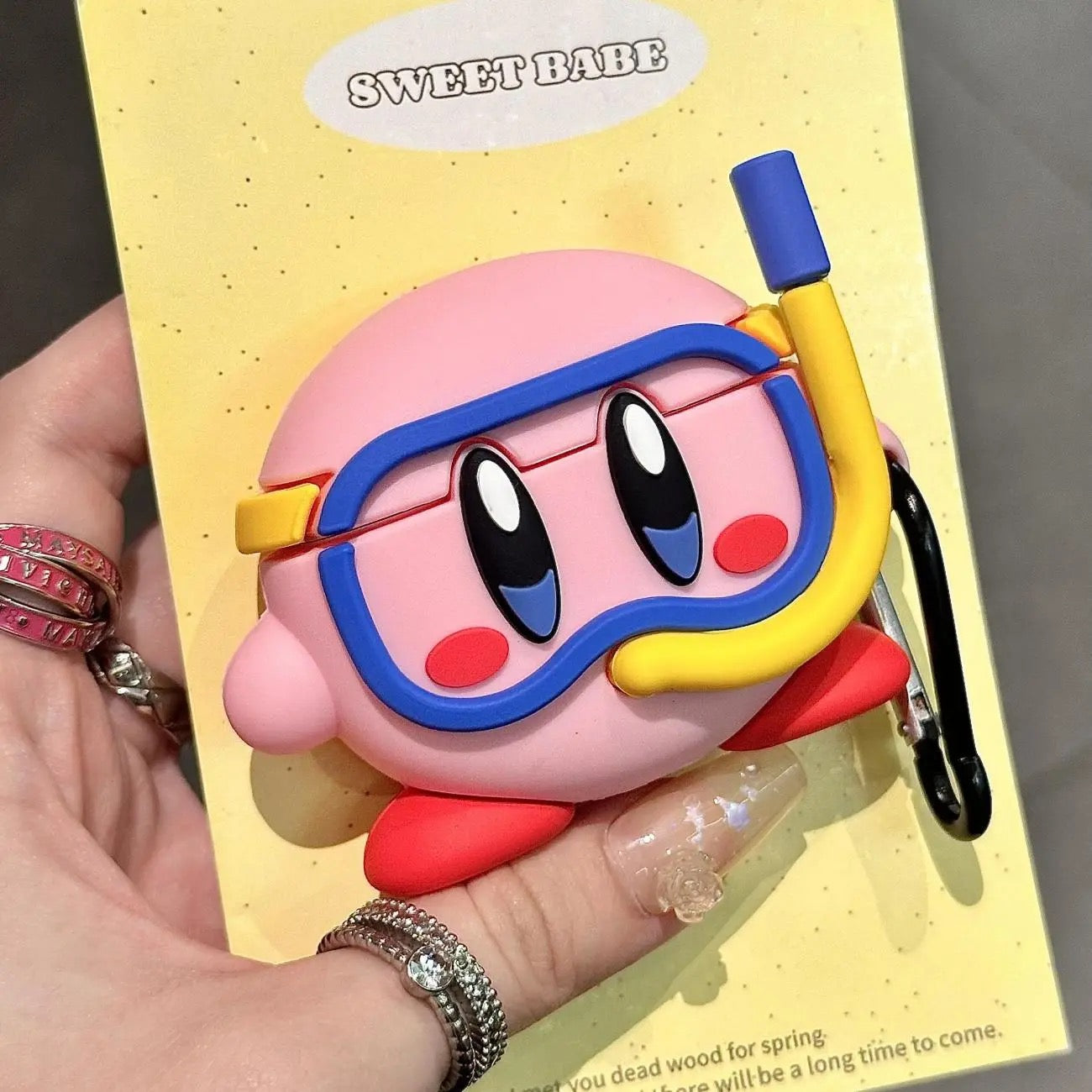 Diver Kirby AirPods Case for AirPods 1/2/3/4/Pro – Waterproof & Cute Design