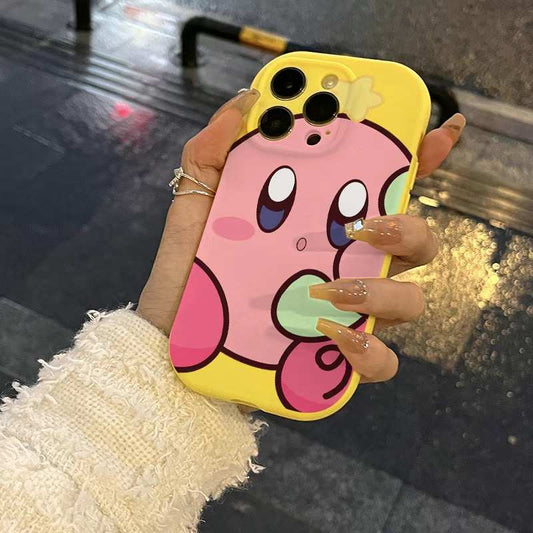 Cute Frosted Kirby Phone Case For iPhone 15/14/13/12/11 Pro (5 colors)