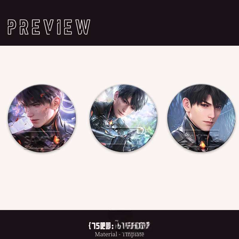 Love and Deepspace Caleb Laser Tickets & Badges