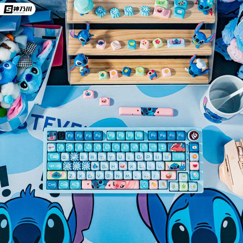 New Arrival - Cute Stitch Keycaps (142 Keystrokes) for Custom Keyboards