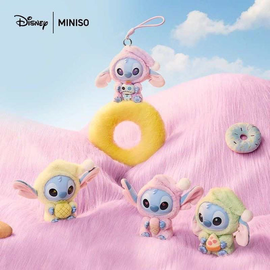 MINISO Official | Miniso× Disney Stitch Blind Box – Sleepy But Still Eating Soft Vinyl Plush Toy