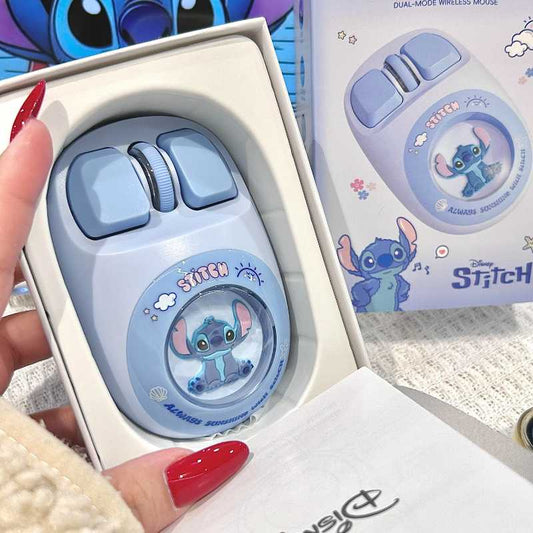 Cute Stitch Wireless Bluetooth Mouse – Blue