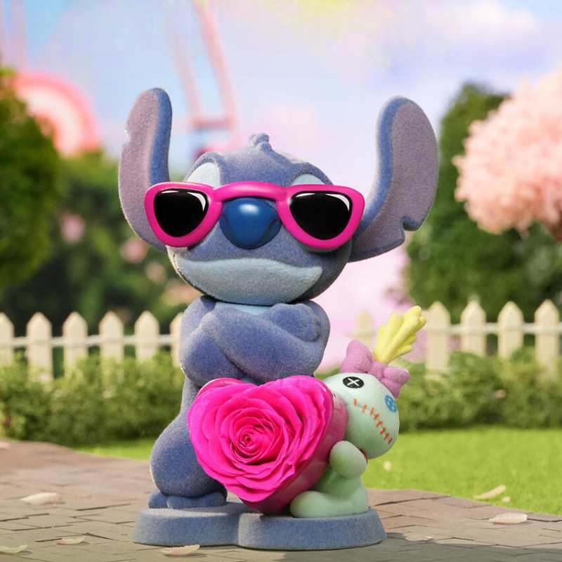 Stitch Sweet & Cool Adventure Eternal Flower Blind Box Figure – Cute Collectible Gift for Girls
