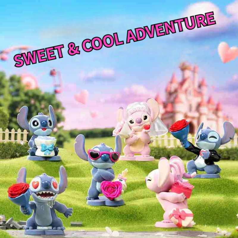 Stitch Sweet & Cool Adventure Eternal Flower Blind Box Figure – Cute Collectible Gift for Girls
