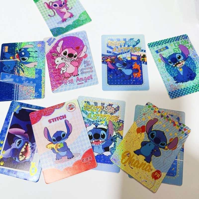 Stitch Collectible LOMO Card Set – 160 Laser Glossy Cards in Box, 3-Inch Rounded Corners