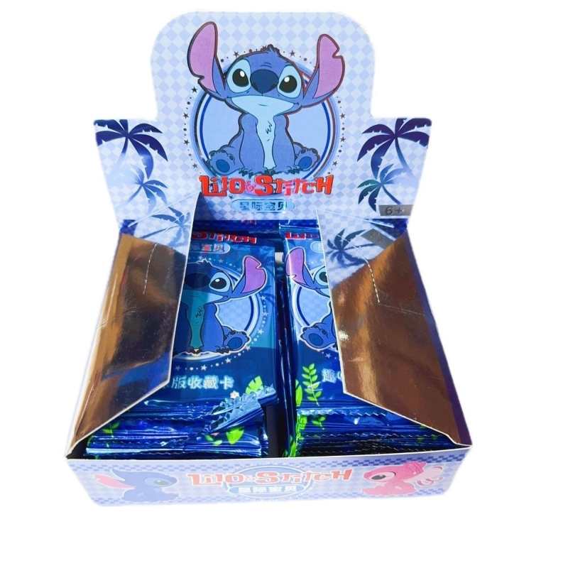 Stitch Collectible LOMO Card Set – 160 Laser Glossy Cards in Box, 3-Inch Rounded Corners