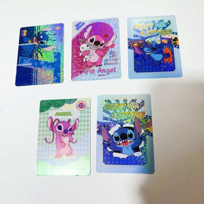 Stitch Collectible LOMO Card Set – 160 Laser Glossy Cards in Box, 3-Inch Rounded Corners