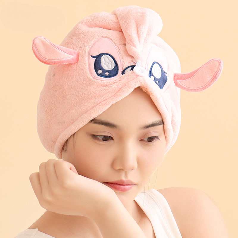 Disney Stitch Quick-Dry Hair Towel Cap – Ultra Absorbent & Embroidered Cartoon Design