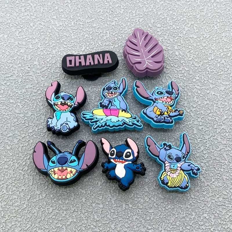 Stitch Shoe Charms – Puffy Cloud Cartoon Accessories for Clogs, Cute DIY Decoration Buttons for Crocs