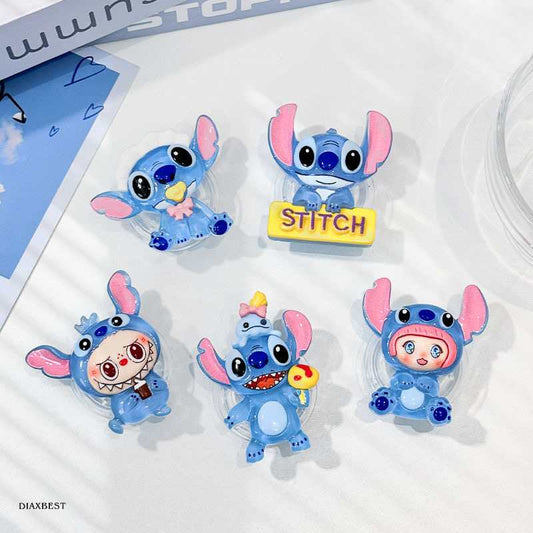 Stitch Phone Grip Stand – Expandable & Rotatable Adhesive Pop Socket for Phone Cases