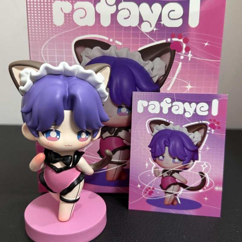 Love & Deep Space Sylus,Xavier,Zayn,Rafayel, Caleb Maid Outfit Figurines - Cute Desktop Decor