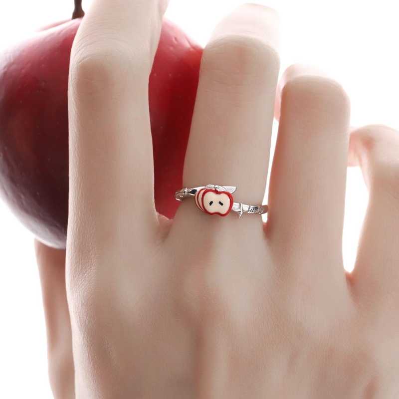 Love and Deepspace Red Apple Slice Ring 2025 – Elegant Cute Lucky Ring with Unique Design