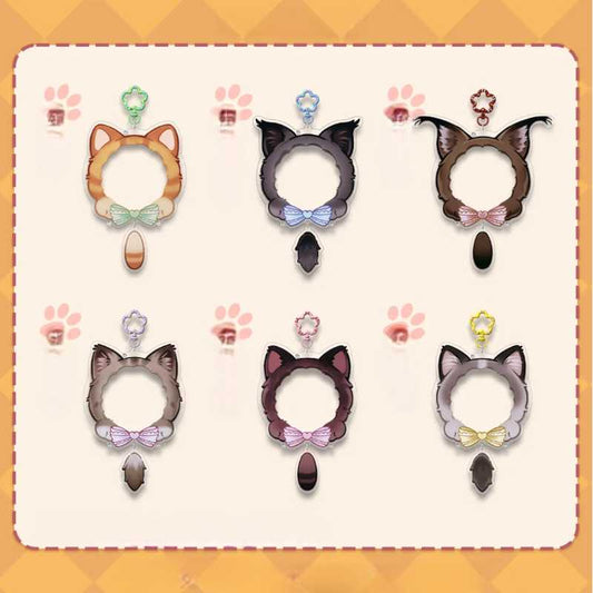 Pre-order |Exclusive High-Quality Cat Ear Acrylic Badge Holder - (75mm)