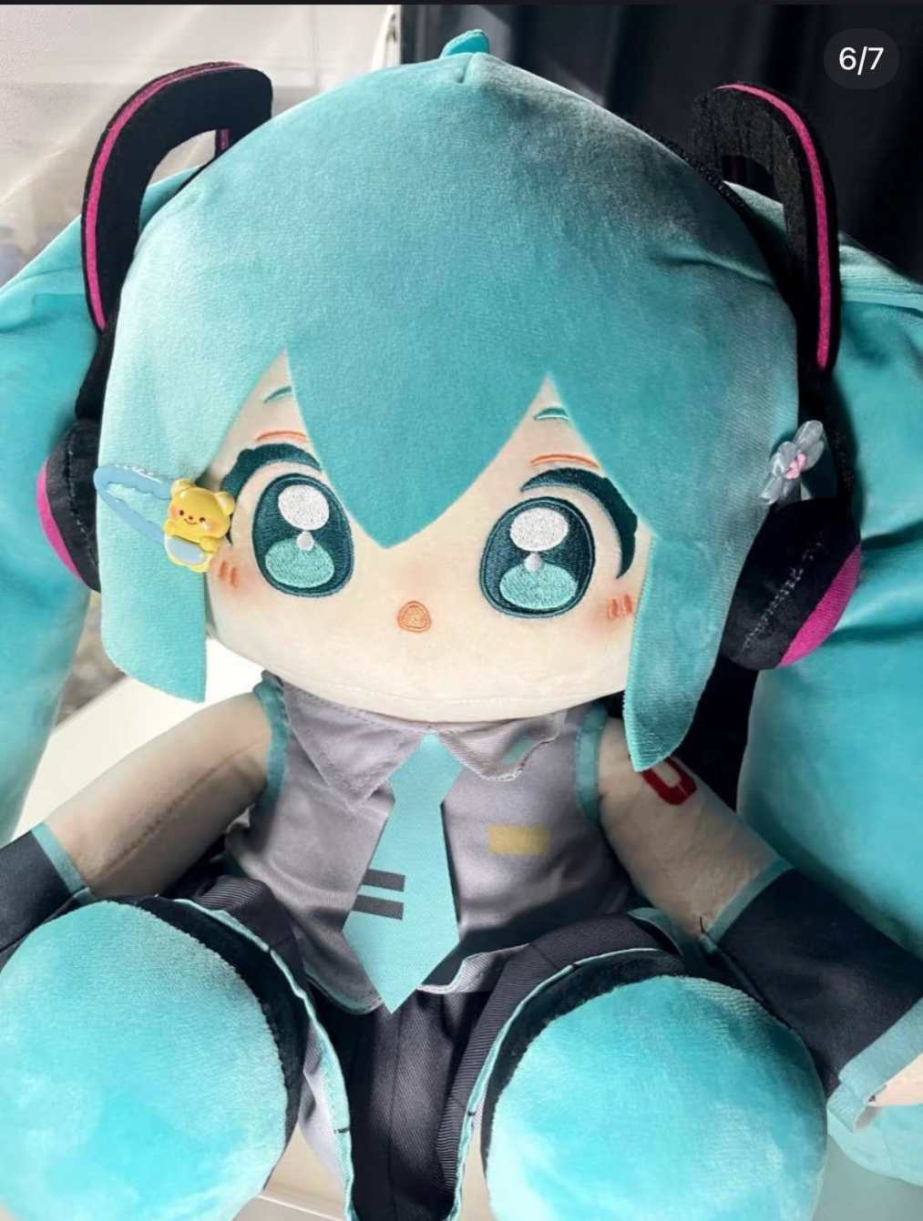 Midoll Official | 35cm Hatsune Miku WOW Plush Doll – Huhu Sitting Pose