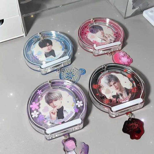 Japanese Bell Badge Brick Acrylic Gumi Pin Display Frame 58mm Magnetic(Free shipping Over $18)