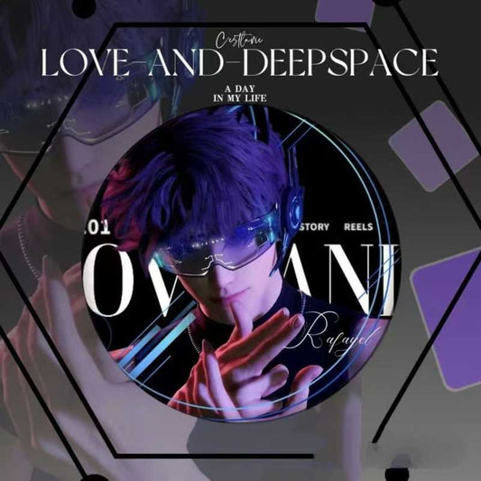 Love and Deepspace Cyber Series – Sylus & Rafayel Laser Badge