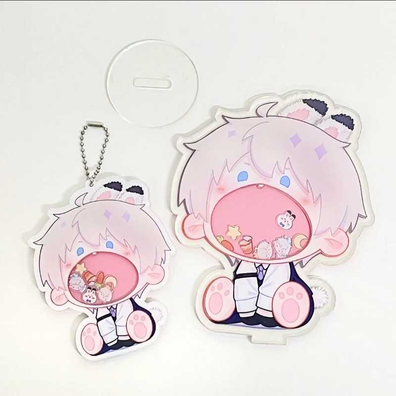 Love and Deepspace Shaker Keychain - Xavier, Zayn, Rafayel, and More Acrylic Character Keychains for Bags