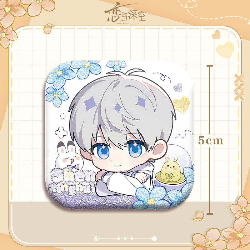 Love and Deepspace x Mandy Collaboration | 5cm Holographic Iron Badge