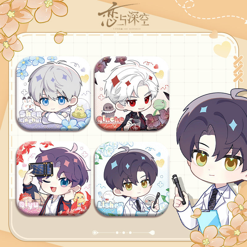 Love and Deepspace x Mandy Collaboration | 5cm Holographic Iron Badge