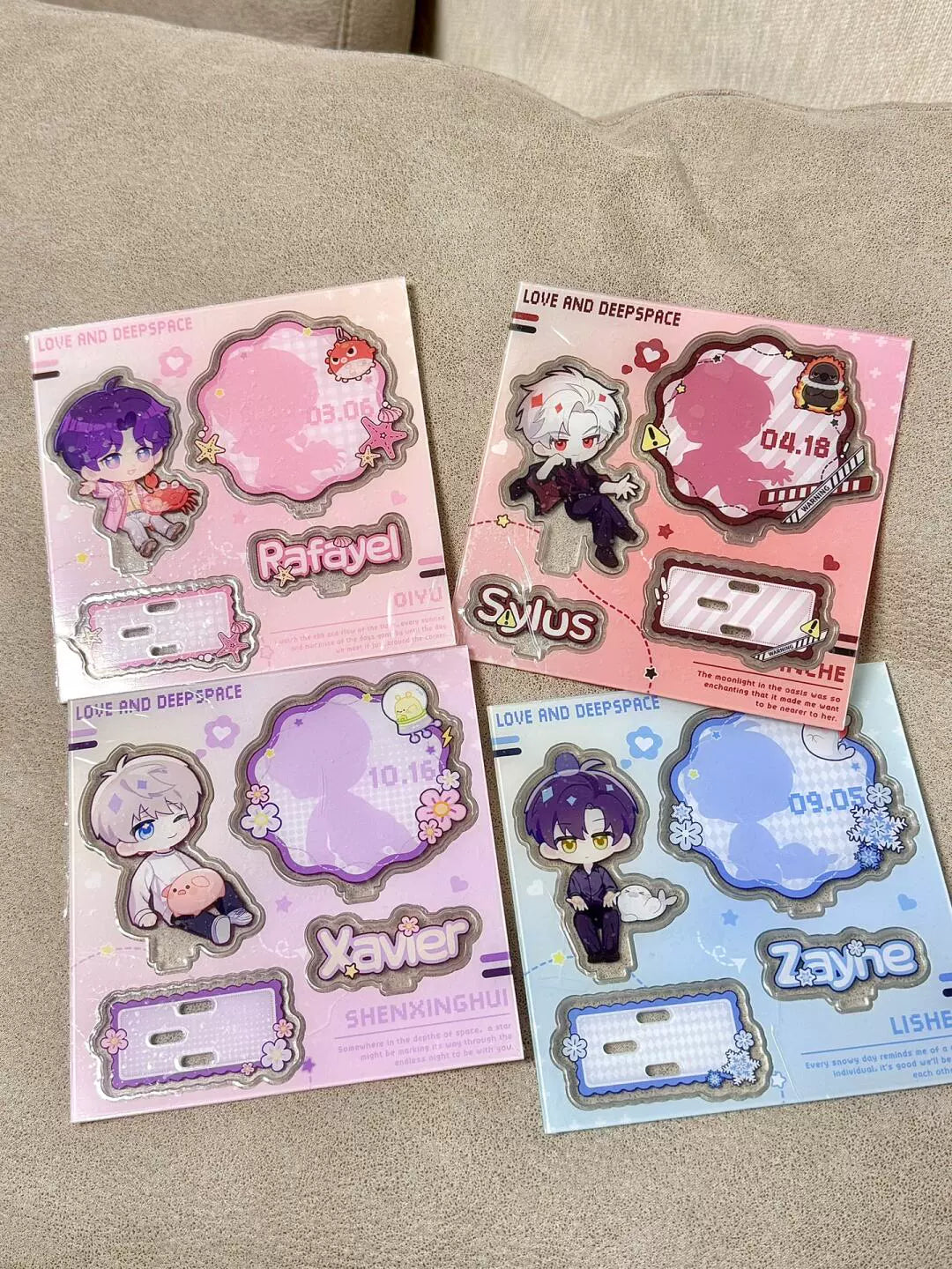 Love and Deepspace Acrylic Stand-Xavier,Sylus,Zayne,Rafayel