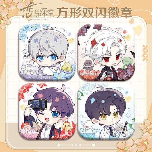 Love and Deepspace x Mandy Collaboration | 5cm Holographic Iron Badge