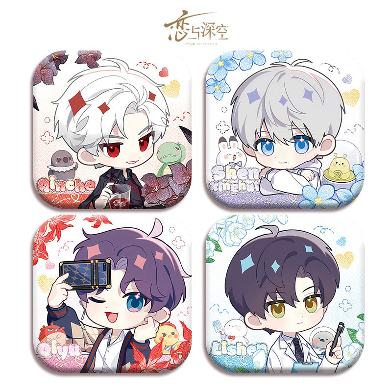 Love and Deepspace x Mandy Collaboration | 5cm Holographic Iron Badge