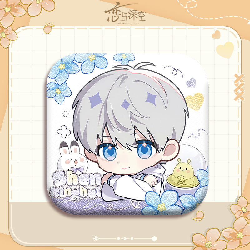 Love and Deepspace x Mandy Collaboration | 5cm Holographic Iron Badge