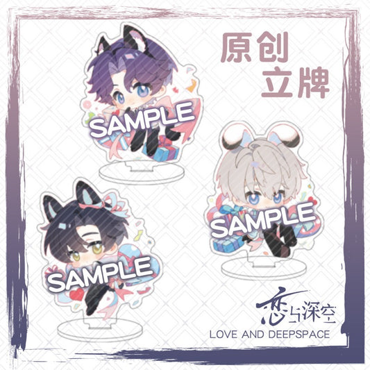 New Love and Deep Space Double-sided Standing Acrylic Ornament  Xavier/Rafayel/Zayn