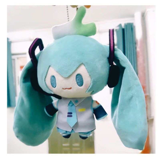 Miku Hatsune Cartoon Plush Doll – Pullable Cotton Stuffed Toy for Girls