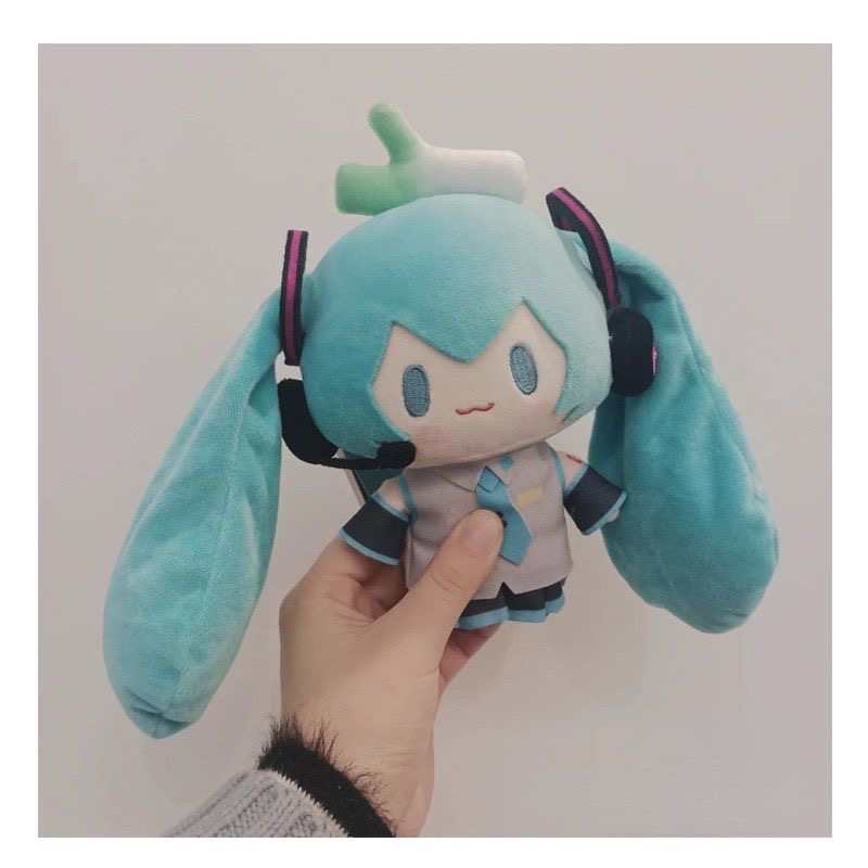 Miku Hatsune Cartoon Plush Doll – Pullable Cotton Stuffed Toy for Girls