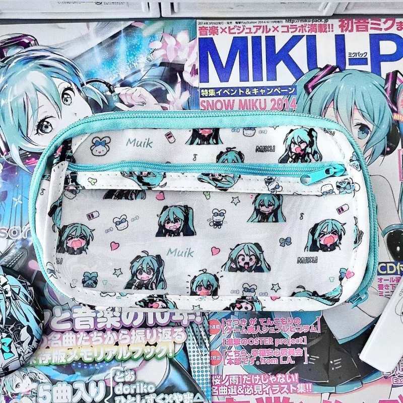 Miku Hatsune Pencil Case – Multifunctional Cute School Stationery Bag for Teens