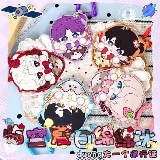 Love and Deepspace Card Holder – Cute Anime Badge Holder & Backpack Charm