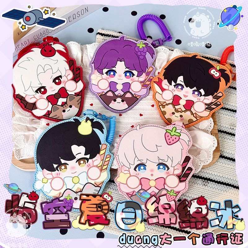 Love and Deepspace Card Holder – Cute Anime Badge Holder & Backpack Charm