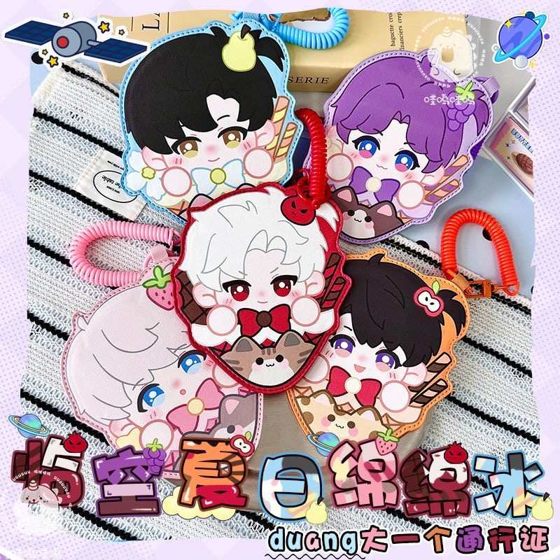 Love and Deepspace Card Holder – Cute Anime Badge Holder & Backpack Charm