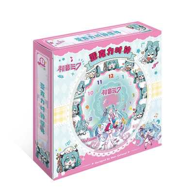 Hatsune Miku Acrylic Clock Stand – Anime Desktop Decor & Creative Gift