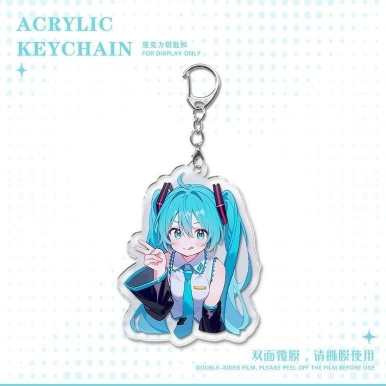 Hatsune Miku Anime Keychain – Acrylic Bag Charm for Students & Friends, Cute Gift