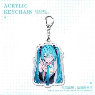 Hatsune Miku Anime Keychain – Acrylic Bag Charm for Students & Friends, Cute Gift
