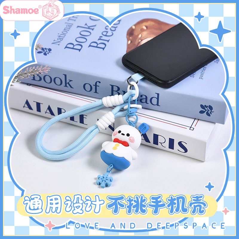 Love and Deepspace Character Phone Charm Strap – Xavier Bunny, Zayne Snowman, Rafayel, Sylus & Caleb Acrylic Phone Lanyard Pendant