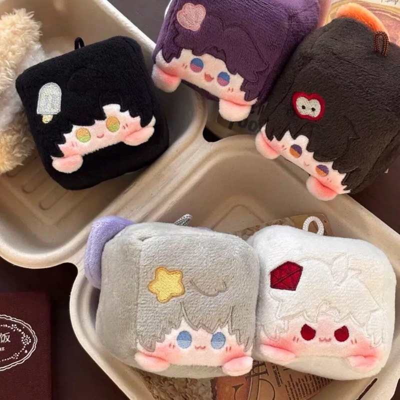 Love and Deepspace Limited Plush Cube Keychain with Caleb, Rafayel, Xavier & Sylus