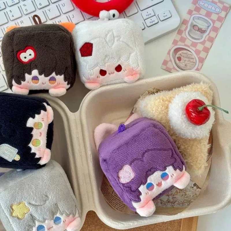 Love and Deepspace Limited Plush Cube Keychain with Caleb, Rafayel, Xavier & Sylus