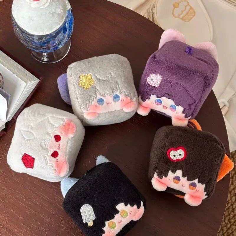 Love and Deepspace Limited Plush Cube Keychain with Caleb, Rafayel, Xavier & Sylus