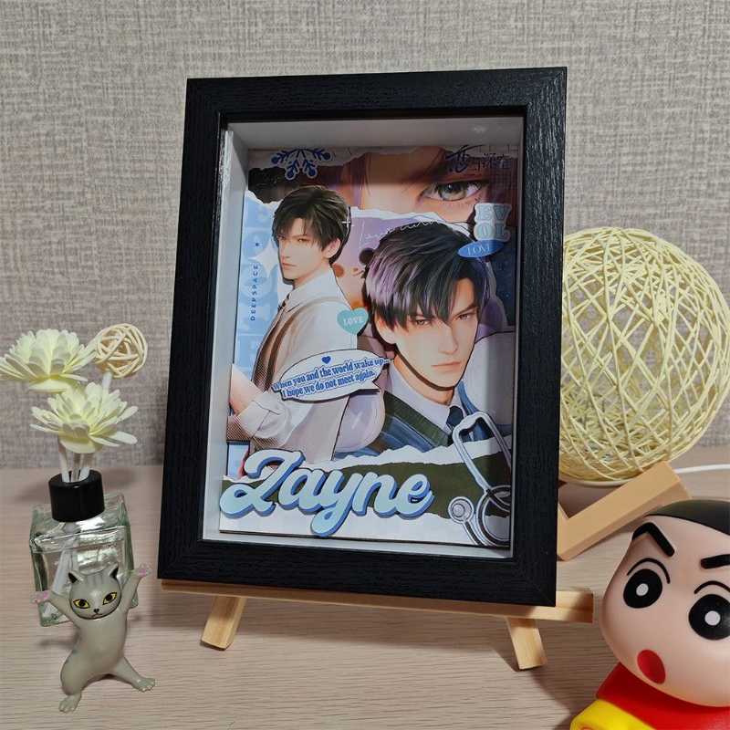 Love and Deepspace 3D Layered Diorama Gift – 8-Layer Handmade Display with Sylus, Xavier, Rafayel, Zayn, Caleb