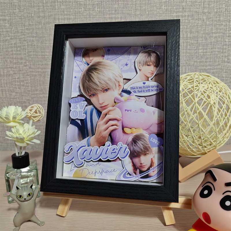 Love and Deepspace 3D Layered Diorama Gift – 8-Layer Handmade Display with Sylus, Xavier, Rafayel, Zayn, Caleb